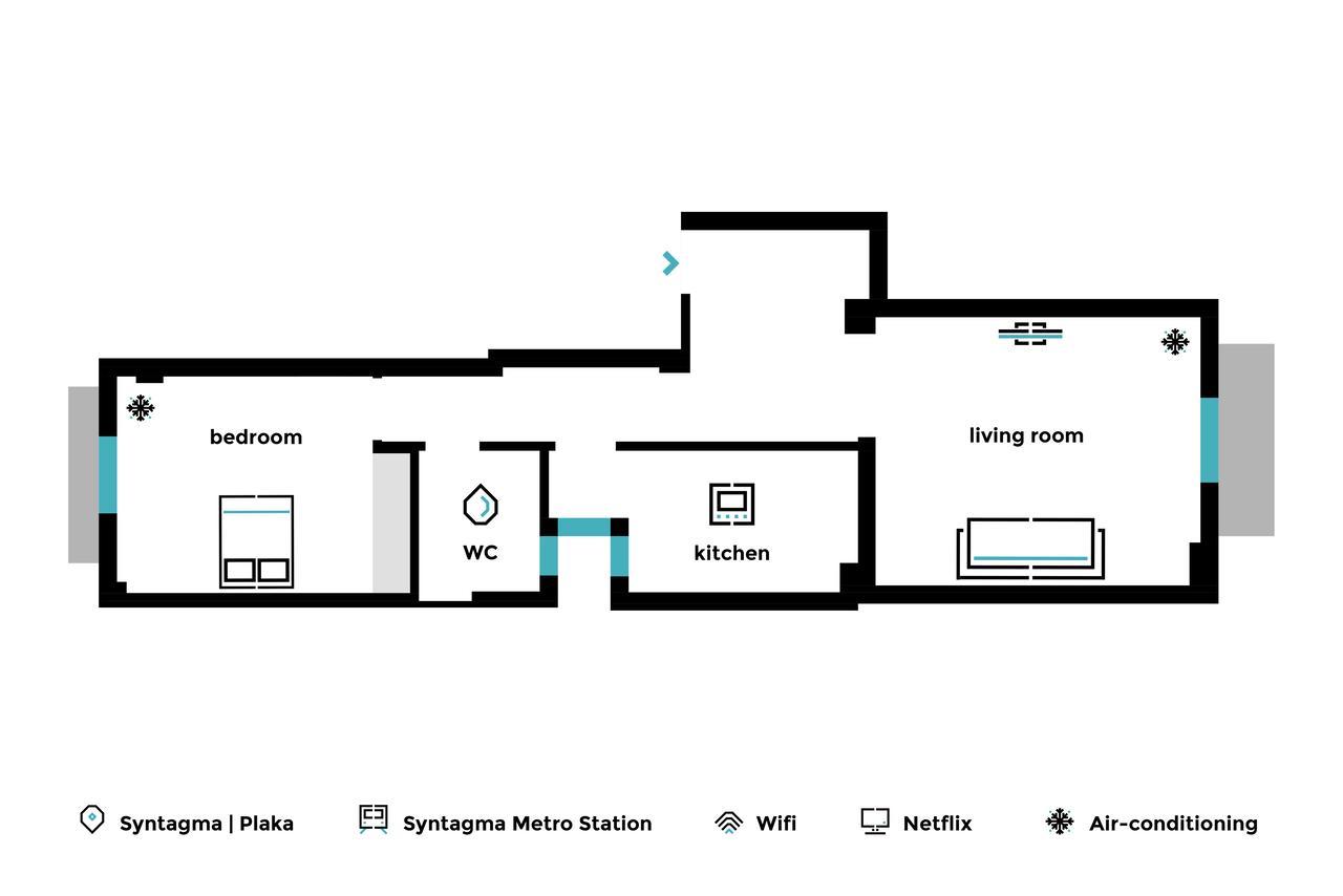 Sleek Flat In Central Syntagma By Upstreet 雅典 外观 照片